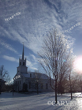 Harsh Light
A bright January sun lights a tree coated in ice. From Topsfield, MA.
Keywords: Topsfield; winter; icestorm; church; baclight; photograph; picture; print